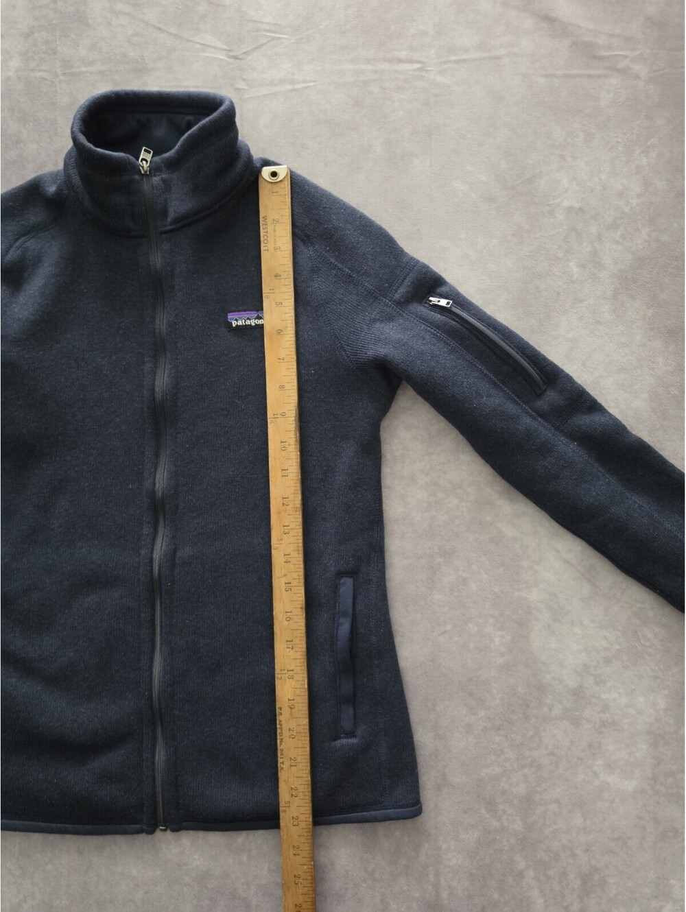 SKU0203 Patagonia Better Sweater Full Zip Fleece Jacket Navy Women's Small - Picture 6 of 9